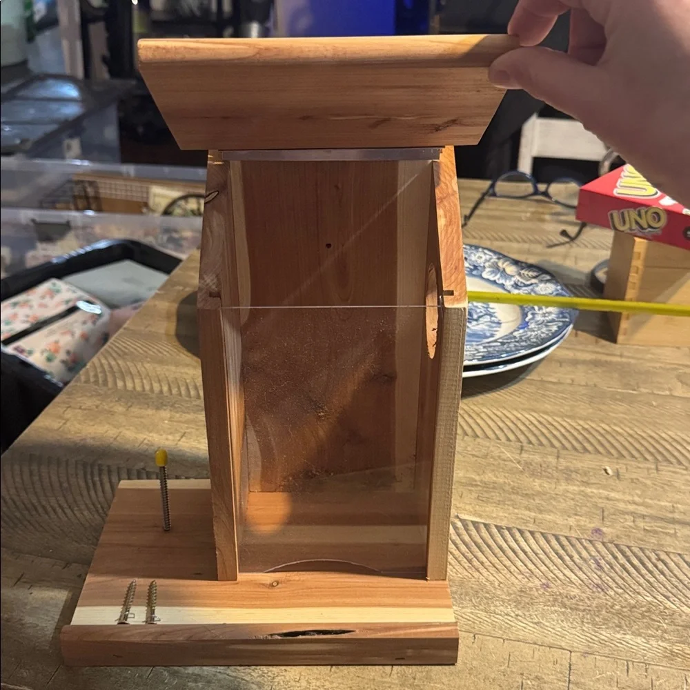 Wooden Birdhouse with Clear Panels - Picture 5 of 6